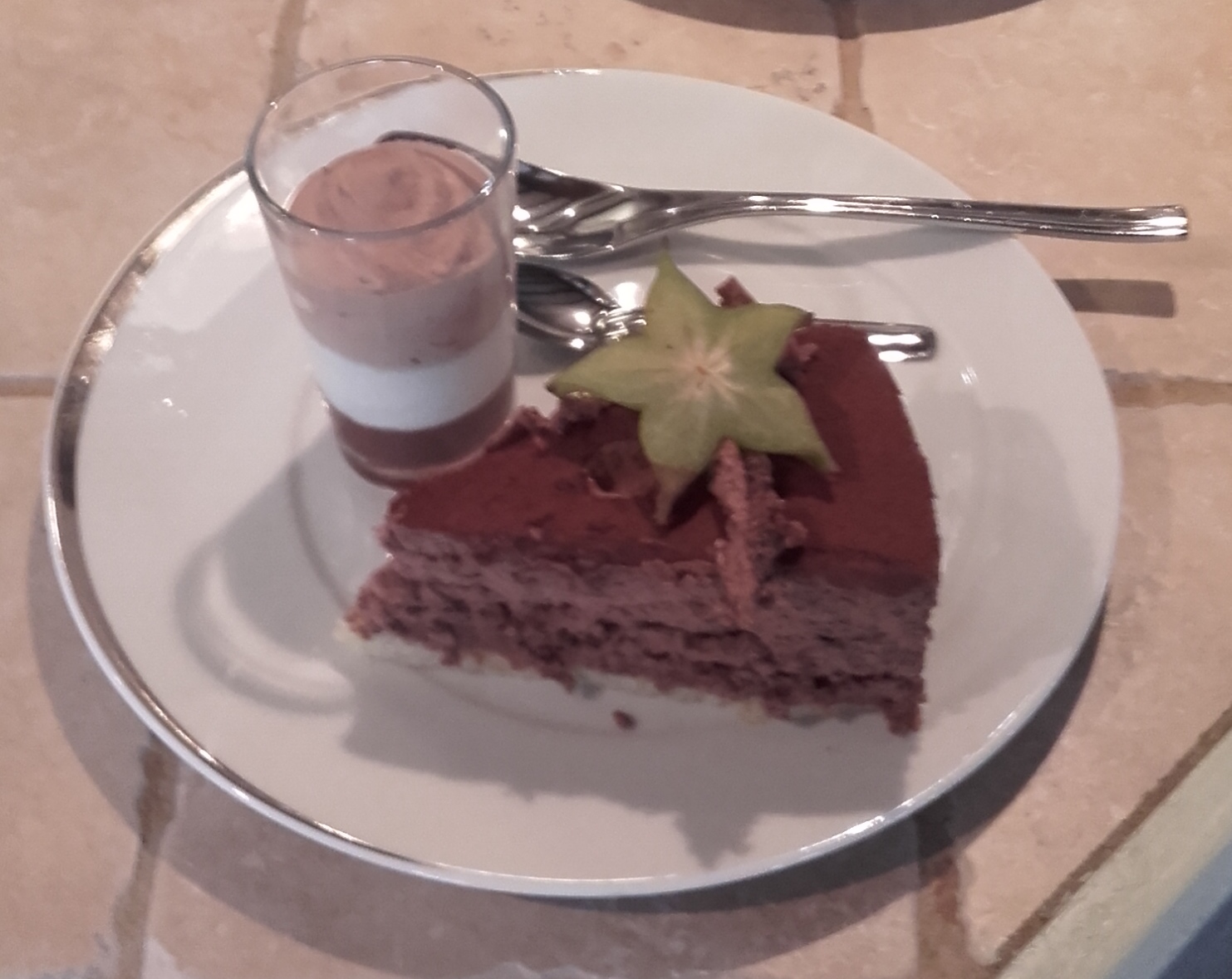 Mousse 3 chocolats et opéra