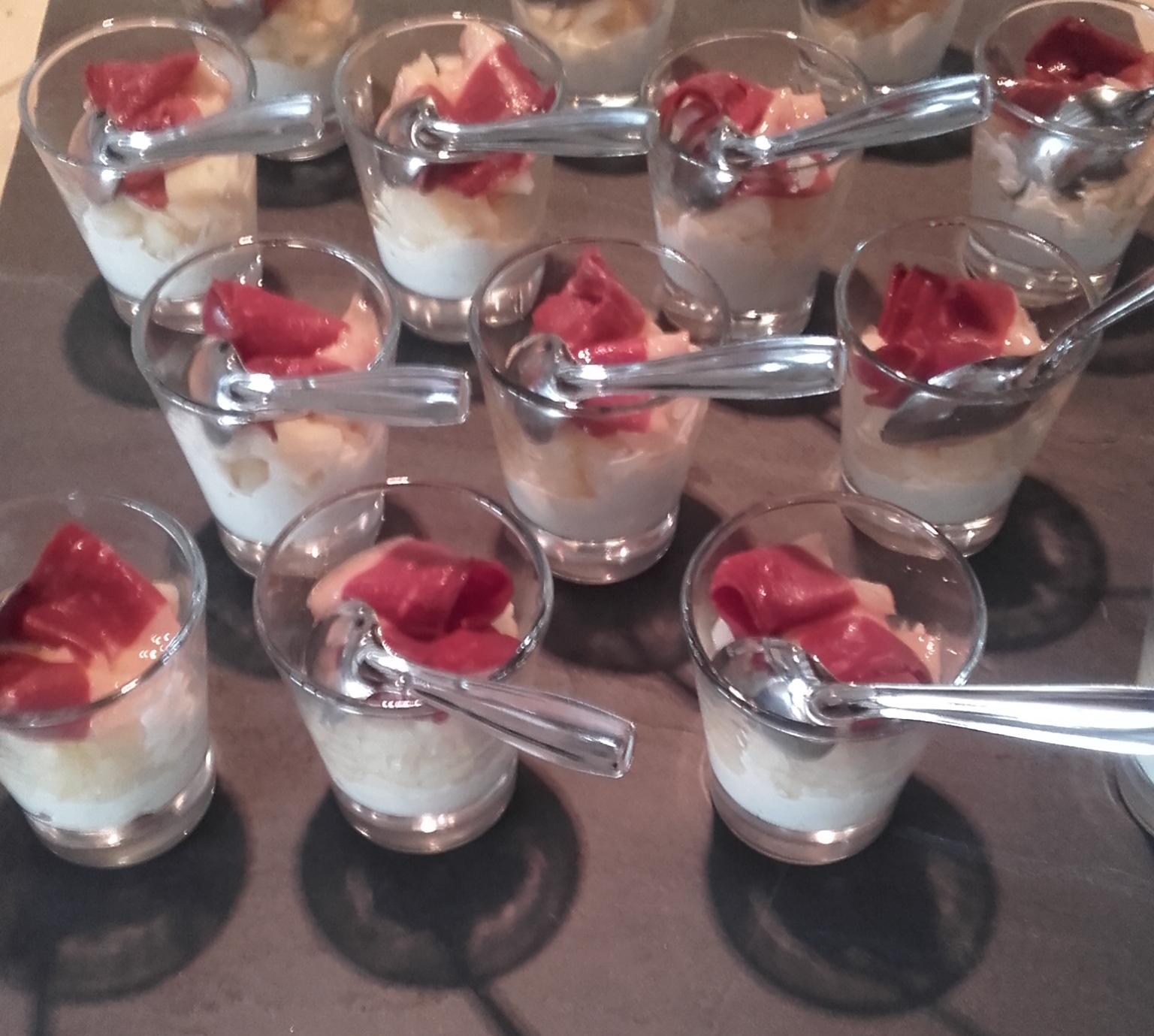 Verrine pomme et magret